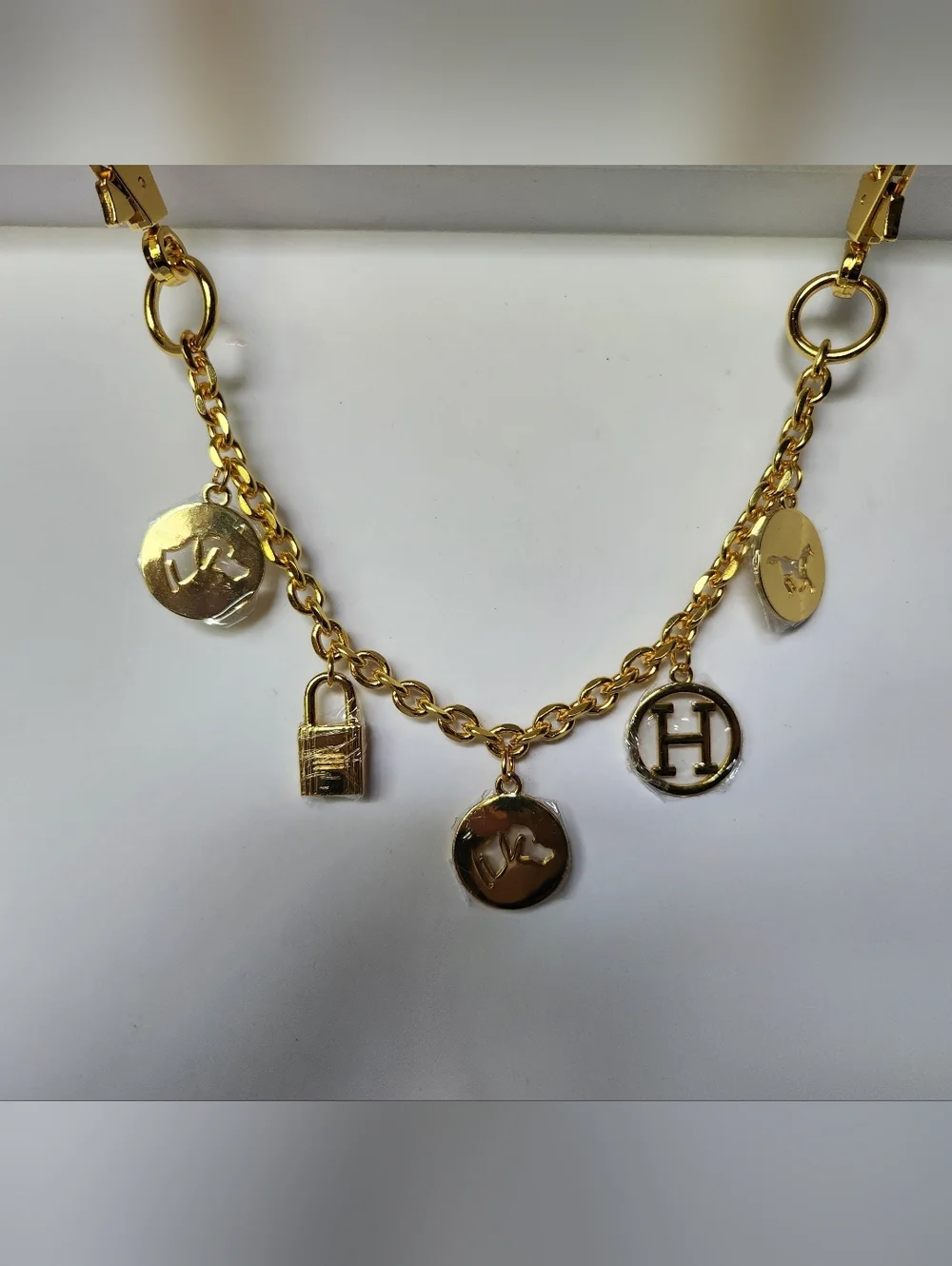HERMES 12" Gold Purse Charm Chain - Picture 3 of 4